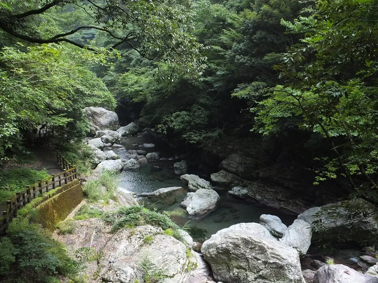 仁淀川町：中津渓谷